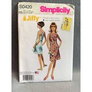 Simplicity Misses Dress Sewing Pattern sz 6-14 S0420 - uncut